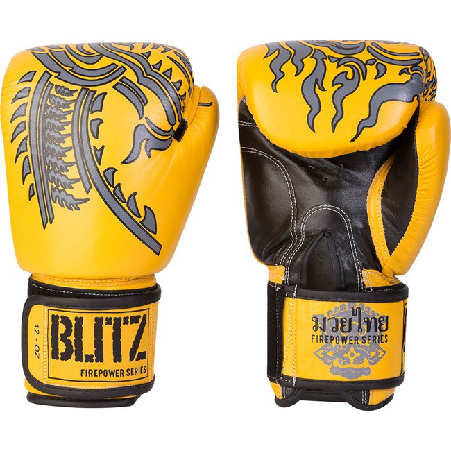 Photo of Firepower Leather Thai Boxing Gloves