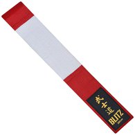 Blitz Deluxe Cotton Master Red / White Block Belt
