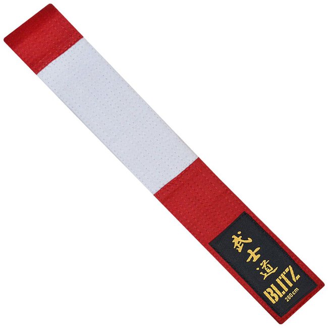 Photo of Blitz Deluxe Cotton Master Red / White Block Belt