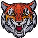 Image of Blitz Embroidered Badge - Tiger Head