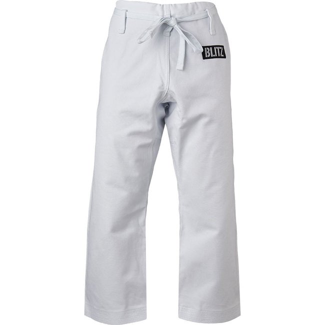 Photo of Blitz Adult Middleweight Martial Arts Trousers - 12oz WHITE